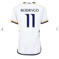 Real Madrid Rodrygo Goes #11 Replica Home Shirt Ladies 2023-24 Short Sleeve